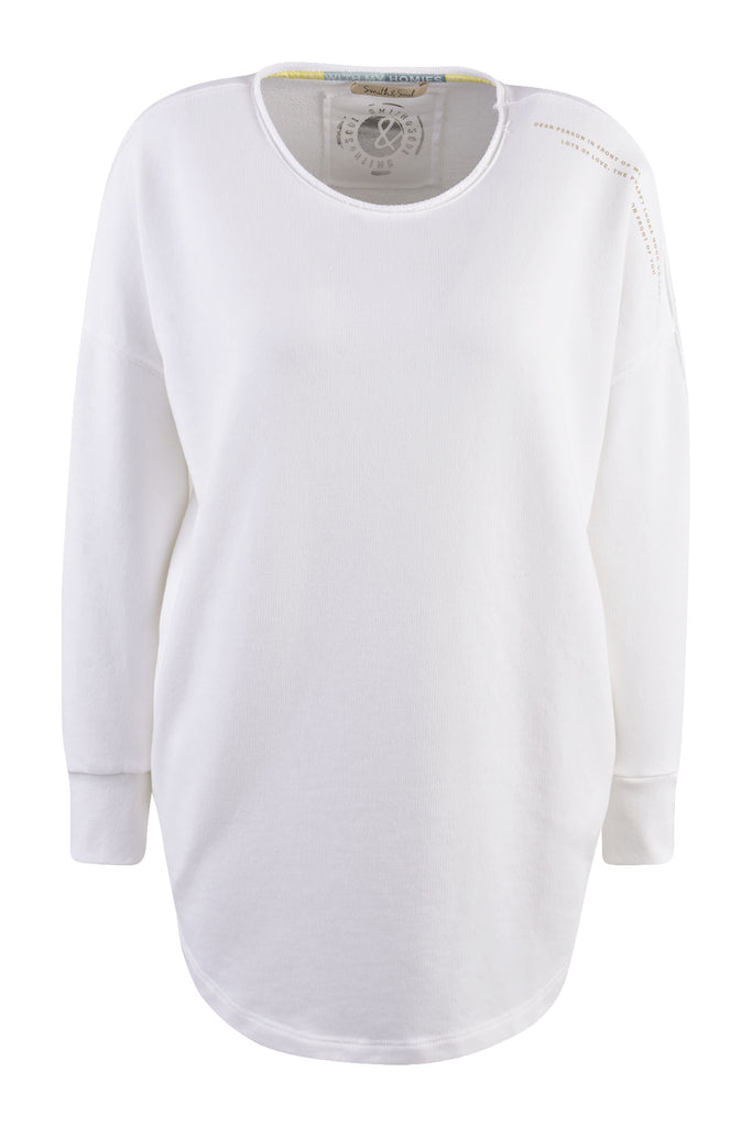 Smith & Soul Long-Sleeved Sweater White