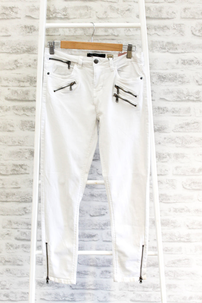 SAINT TROPEZ River Jeans, Cropped White