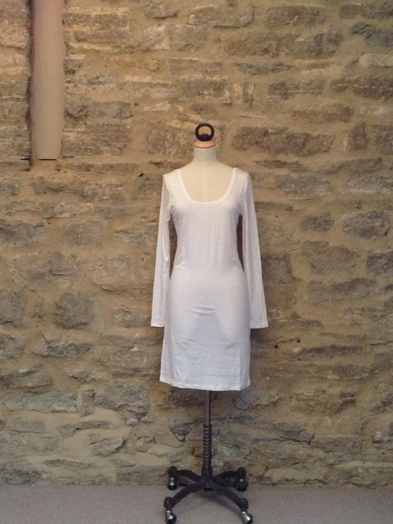 Saint Tropez Long Sleeved Underdress White