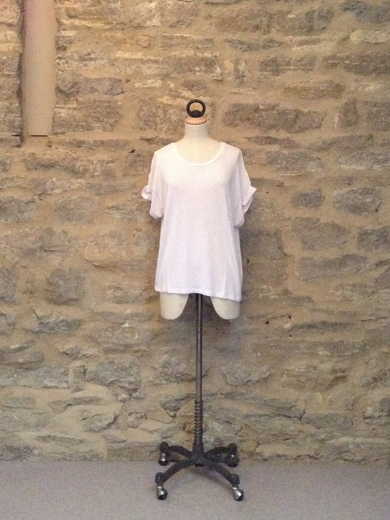 JUST FEMALE Odella T-shirt with short sleeves White