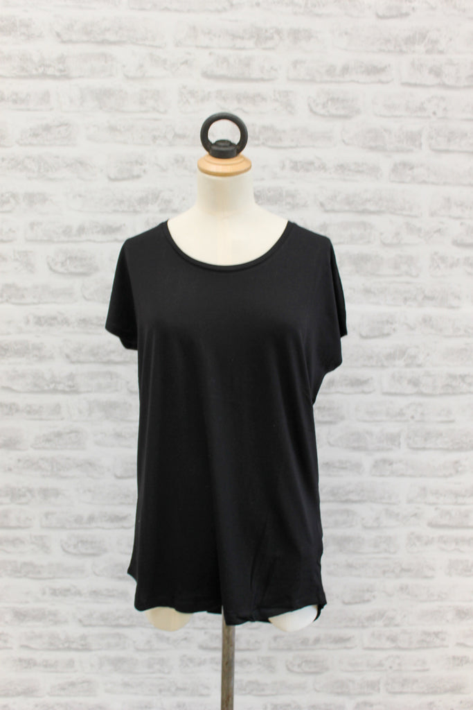 Saint Tropez Loose Fit Short Sleeve T-Shirt Black
