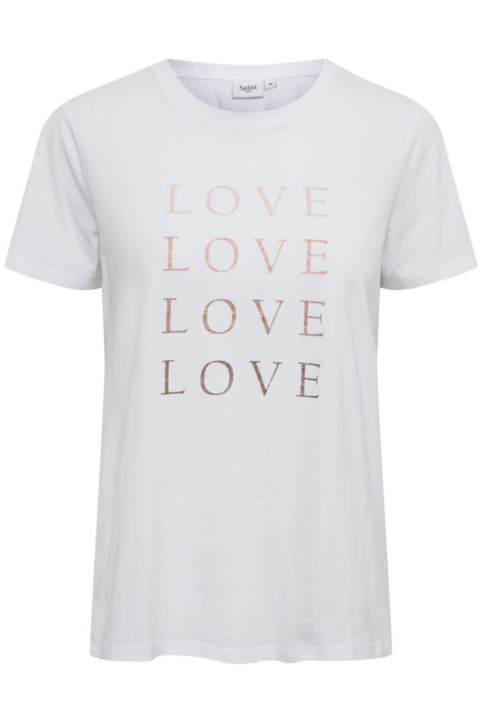 Saint Tropez Ibea Love T-shirt Bright White