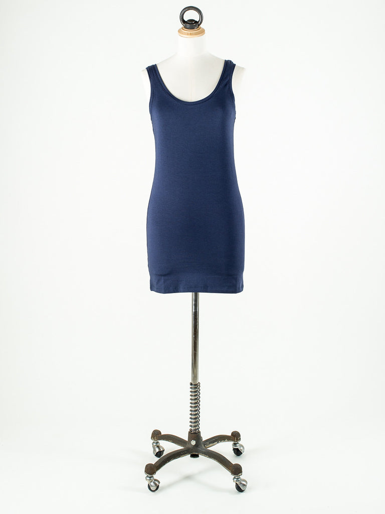 b.young Long Vest Top NAVY BLUE