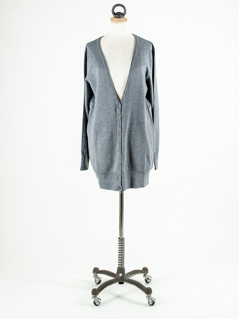 b.young Longline and long sleeved Cardigan Black