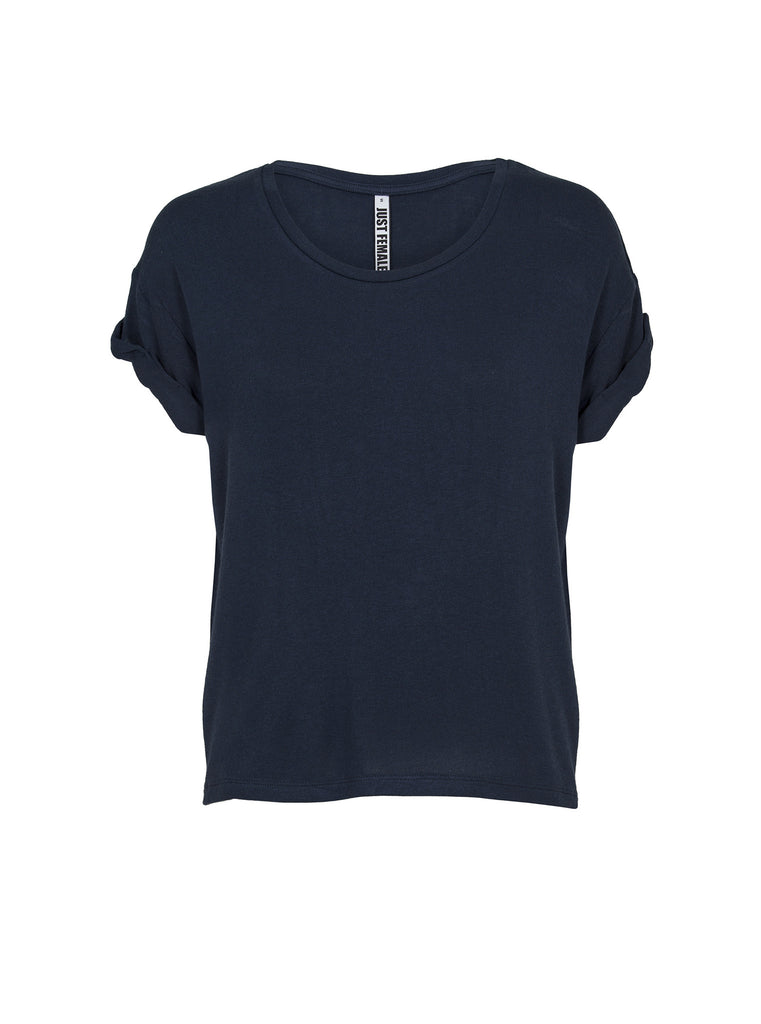 JUST FEMALE Odella T-shirt with short sleeves Navy